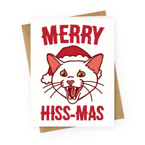 Merry Hiss-Mas Greeting Card