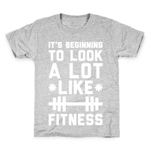 It's Beginning To Look A Lot Like Fitness Kids T-Shirt