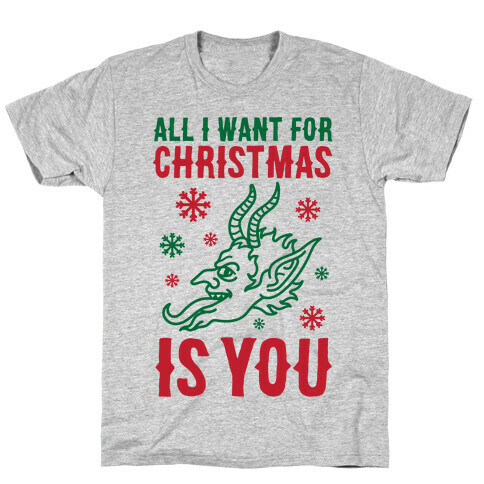 All I Want For Christmas Is You Krampus T-Shirt