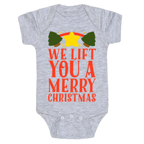 We Lift You a Merry Christmas Baby One-Piece