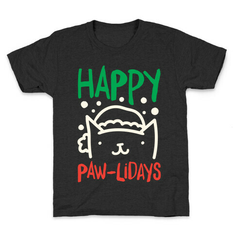 Happy Paw-lidays  Kids T-Shirt