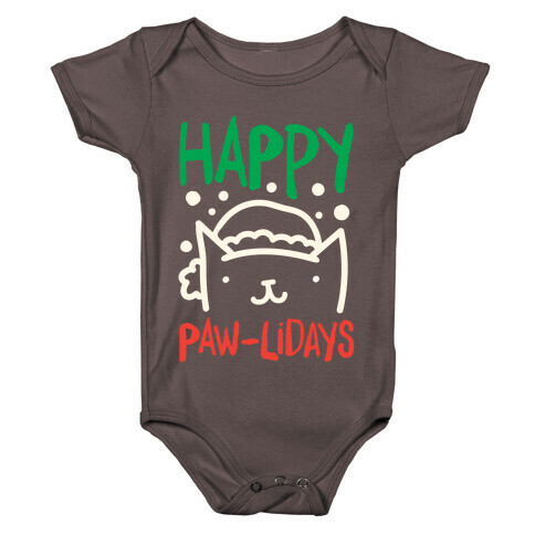 Happy Paw-lidays  Baby One-Piece