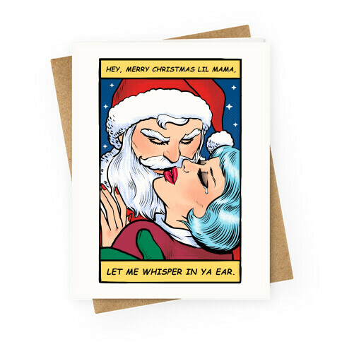 Santa Romance Comic Greeting Card