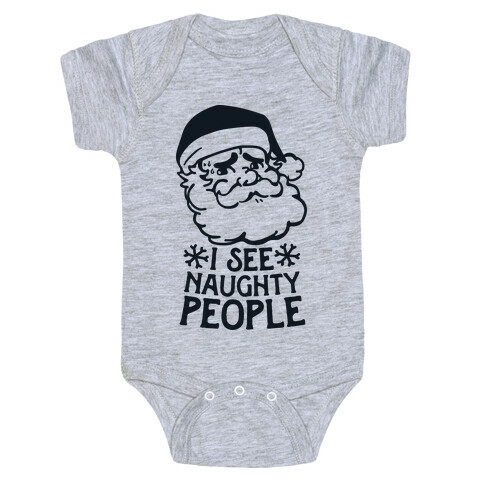 I See Naughty People  Baby One-Piece