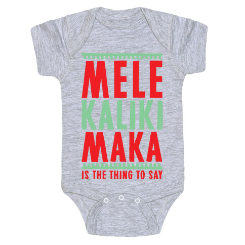 Mele Kalikimaka Baby One-Piece