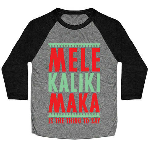 Mele Kalikimaka Baseball Tee