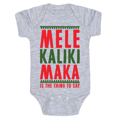 Mele Kalikimaka Baby One-Piece