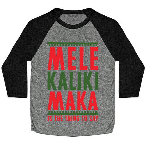 Mele Kalikimaka Baseball Tee