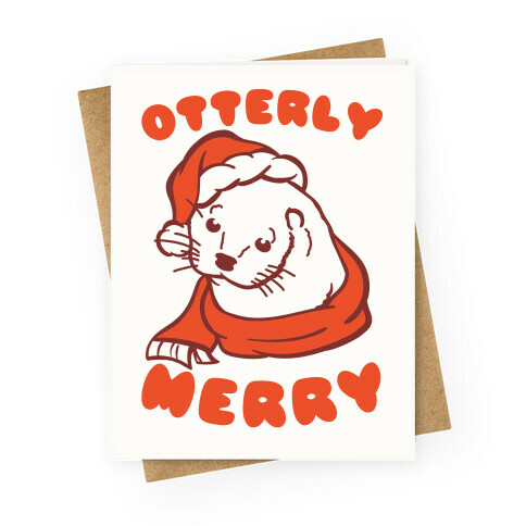 Otterly Merry Greeting Card