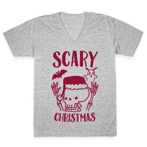 Scary Christmas  V-Neck Tee Shirt