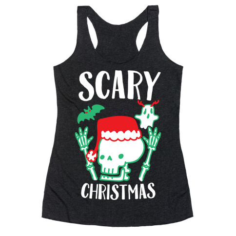 Scary Christmas  Racerback Tank Top