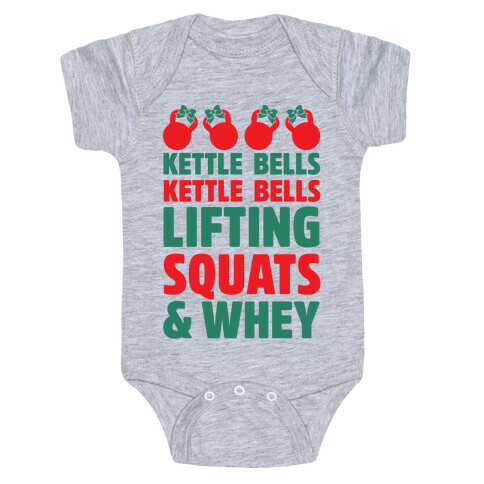 Kettle Bells Kettle Bells Lifting Squats and Whey Baby One-Piece