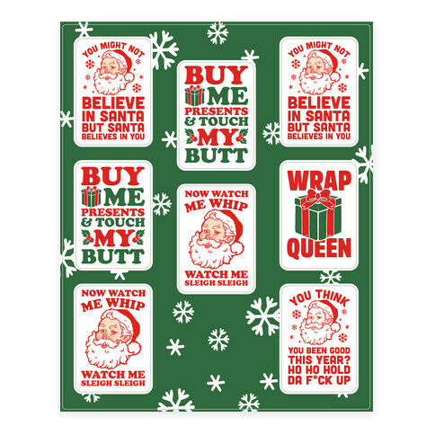 Trendy Christmas  Stickers and Decal Sheet