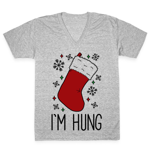 I'm Hung (Stocking) V-Neck Tee Shirt