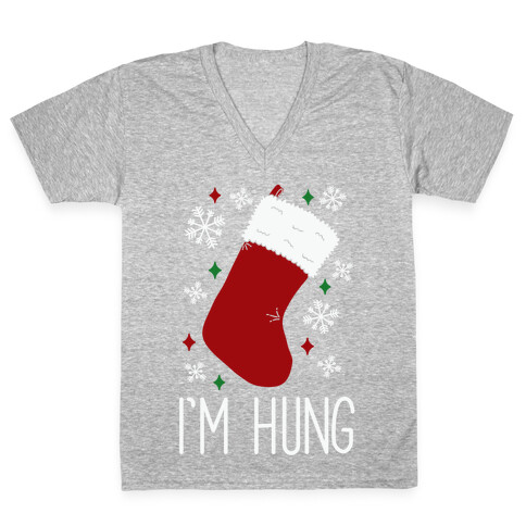 I'm Hung (Stocking) V-Neck Tee Shirt