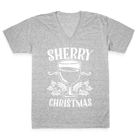 Sherry Christmas  V-Neck Tee Shirt