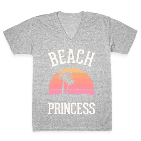 Beach Princess  V-Neck Tee Shirt