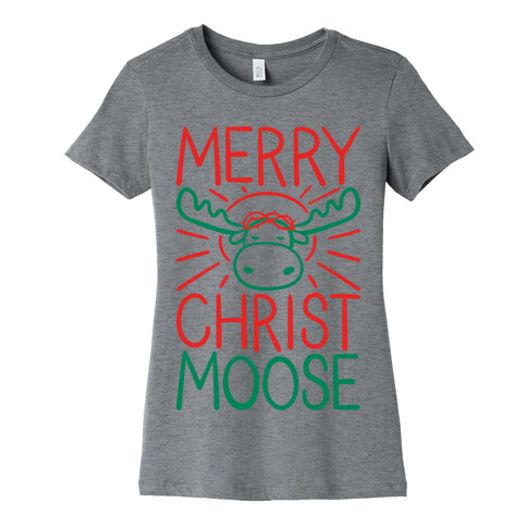 Merry Christmoose Womens T-Shirt