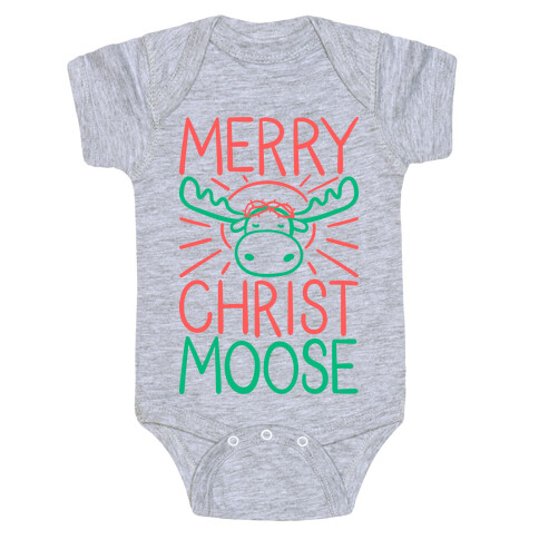 Merry Christmoose Baby One-Piece