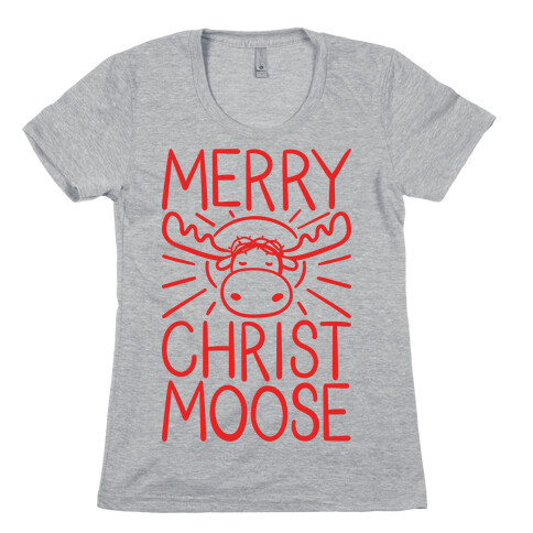 Merry Christmoose Womens T-Shirt