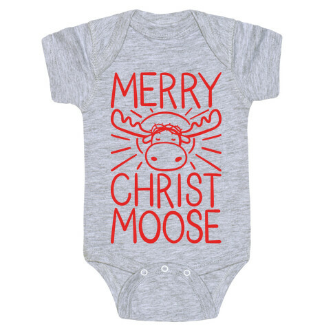 Merry Christmoose Baby One-Piece