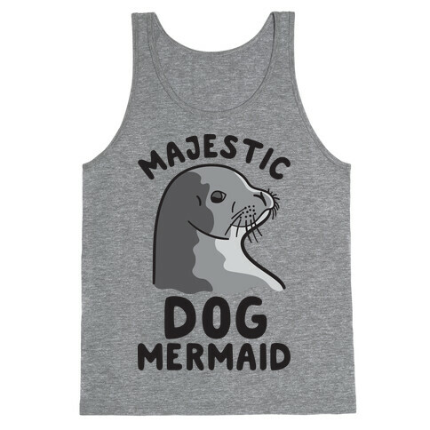 Majestic Dog Mermaid Tank Top