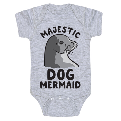 Majestic Dog Mermaid Baby One-Piece