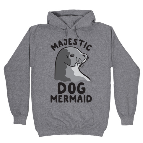Majestic Dog Mermaid Hooded Sweatshirt
