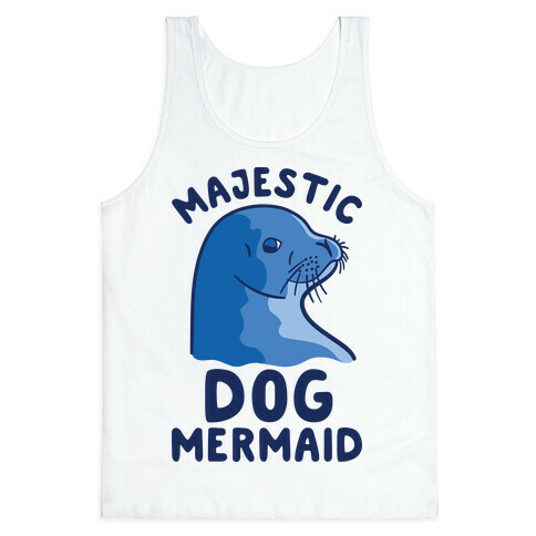 Majestic Dog Mermaid Tank Top