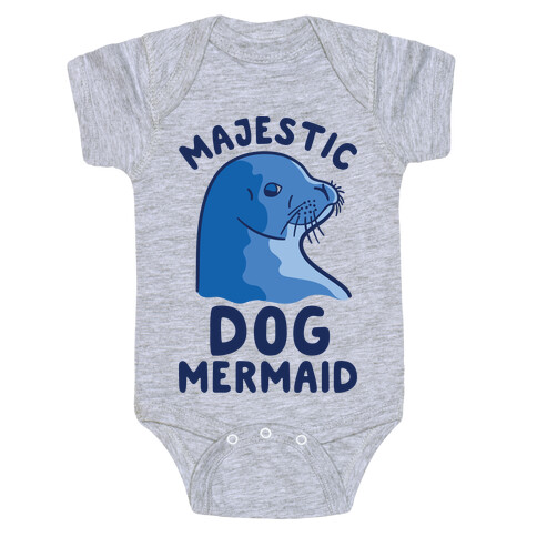 Majestic Dog Mermaid Baby One-Piece