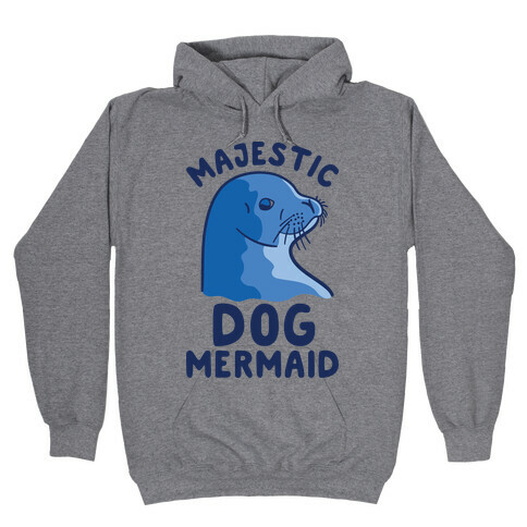 Majestic Dog Mermaid Hooded Sweatshirt