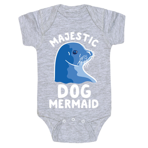 Majestic Dog Mermaid Baby One-Piece