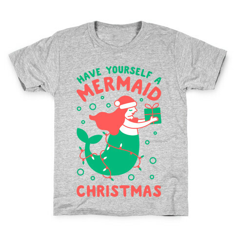 Have Yourself A Mermaid Christmas Kids T-Shirt