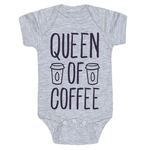 Queen of Coffee Baby One-Piece