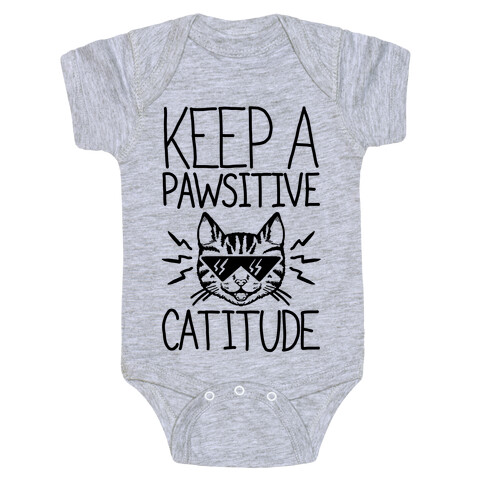 Keep a Pawsitive Catitude Baby One-Piece