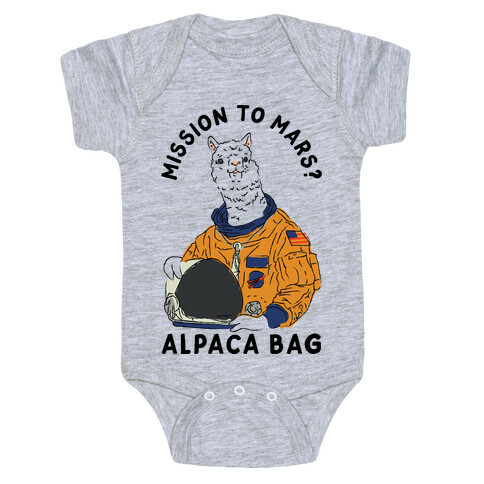 Mission to Mars Alpaca Bag Baby One-Piece