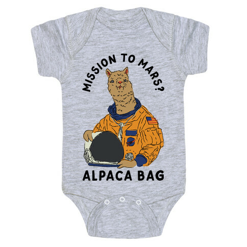 Mission to Mars Alpaca Bag Baby One-Piece