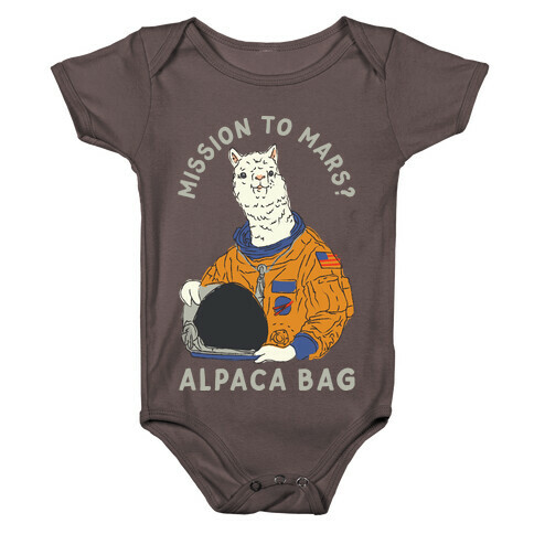 Mission to Mars Alpaca Bag Baby One-Piece