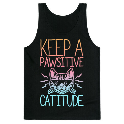 Keep a Pawsitive Catitude Tank Top