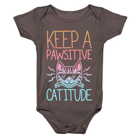 Keep a Pawsitive Catitude Baby One-Piece