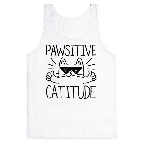 Keep a Pawsitive Catitude Tank Top