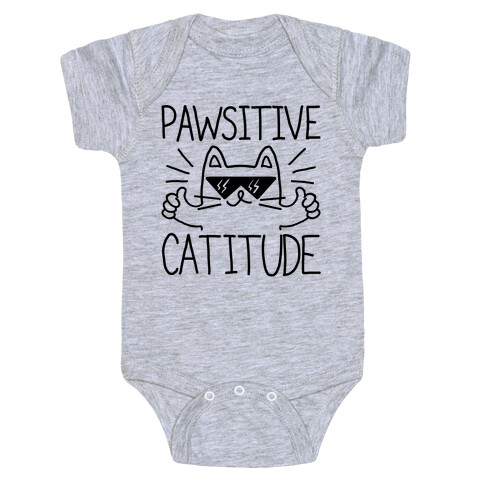 Keep a Pawsitive Catitude Baby One-Piece