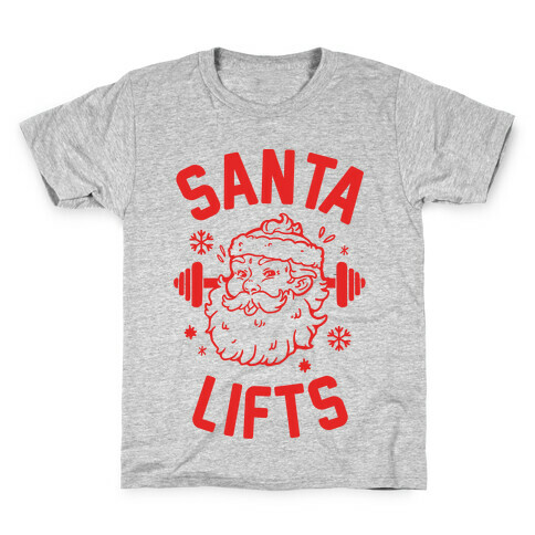 Santa Lifts Kids T-Shirt