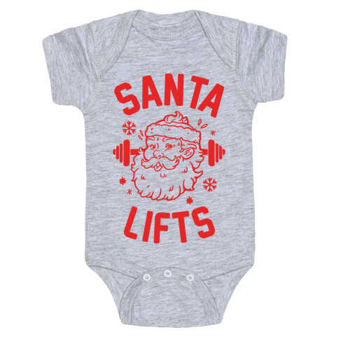 Santa Lifts Baby One-Piece