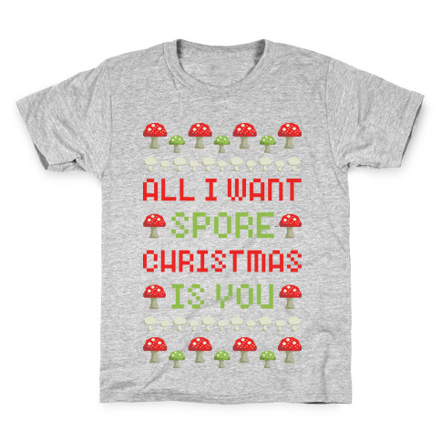 All I Want Spore Christmas Is You Kids T-Shirt