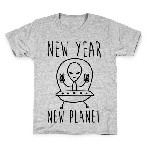 New Year New Planet Kids T-Shirt