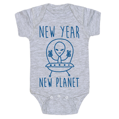 New Year New Planet Baby One-Piece