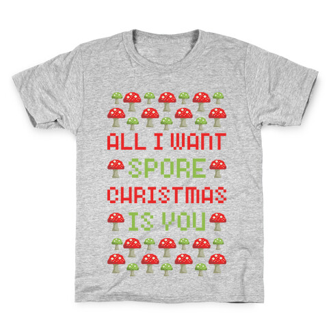 All I Want Spore Christmas is You Kids T-Shirt