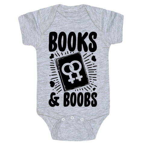 Books and Boobs Baby One-Piece