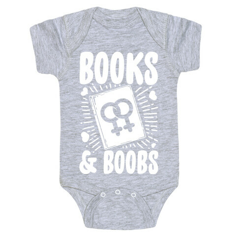 Books and Boobs Baby One-Piece